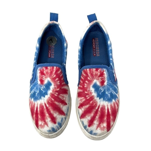 Skechers Poppy Hippie Hype Slip On Platform Shoes 155082 Tie Dye Size 7 - Picture 1 of 9